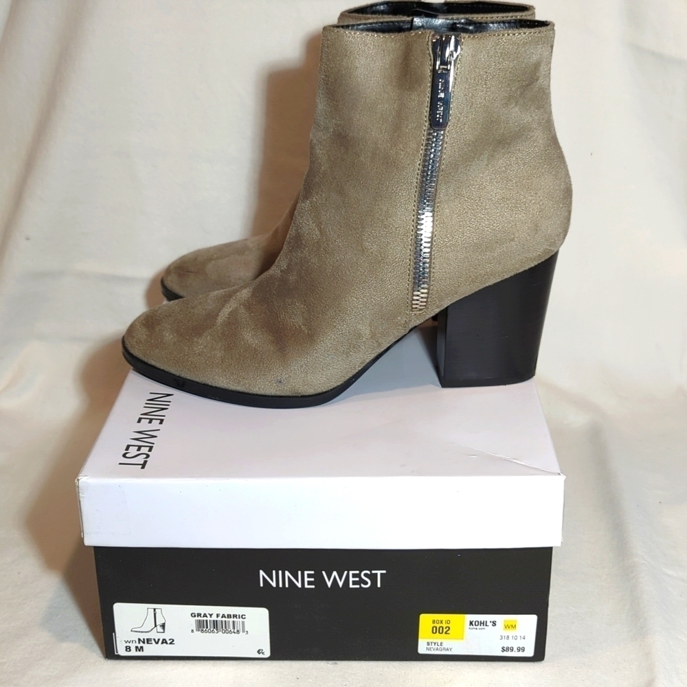 9. West Ankle Boots NEVA2 Gray Size 8M - Picture 10 of 12